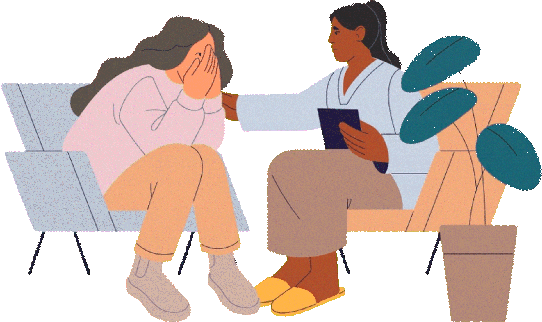 Therapy support for emotional overwhelm and stress