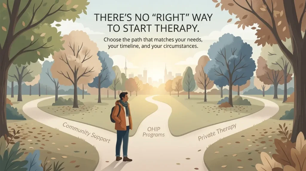 There is no "right" way to start therapy